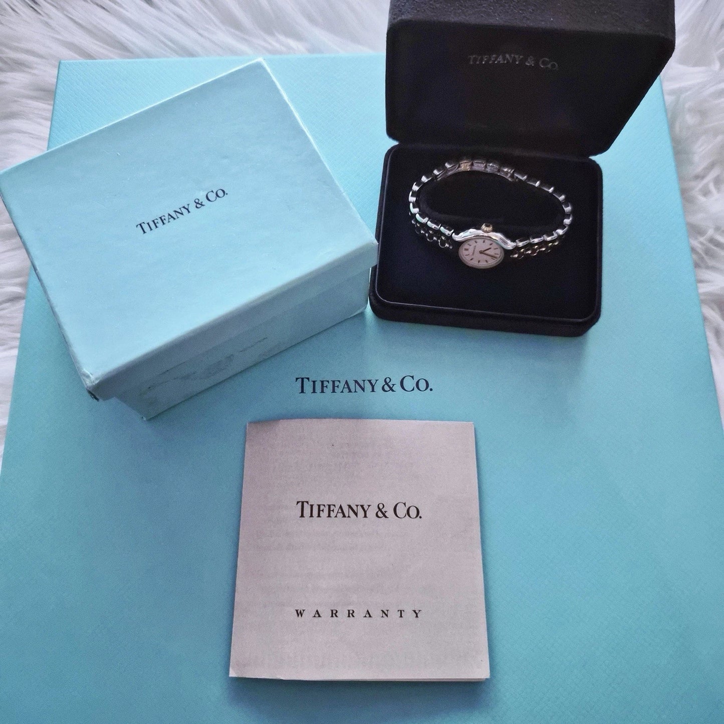 Vintage Tiffany & Co. TESORO 18k Yellow Gold Stainless Steel 2-Tone Quartz Watch