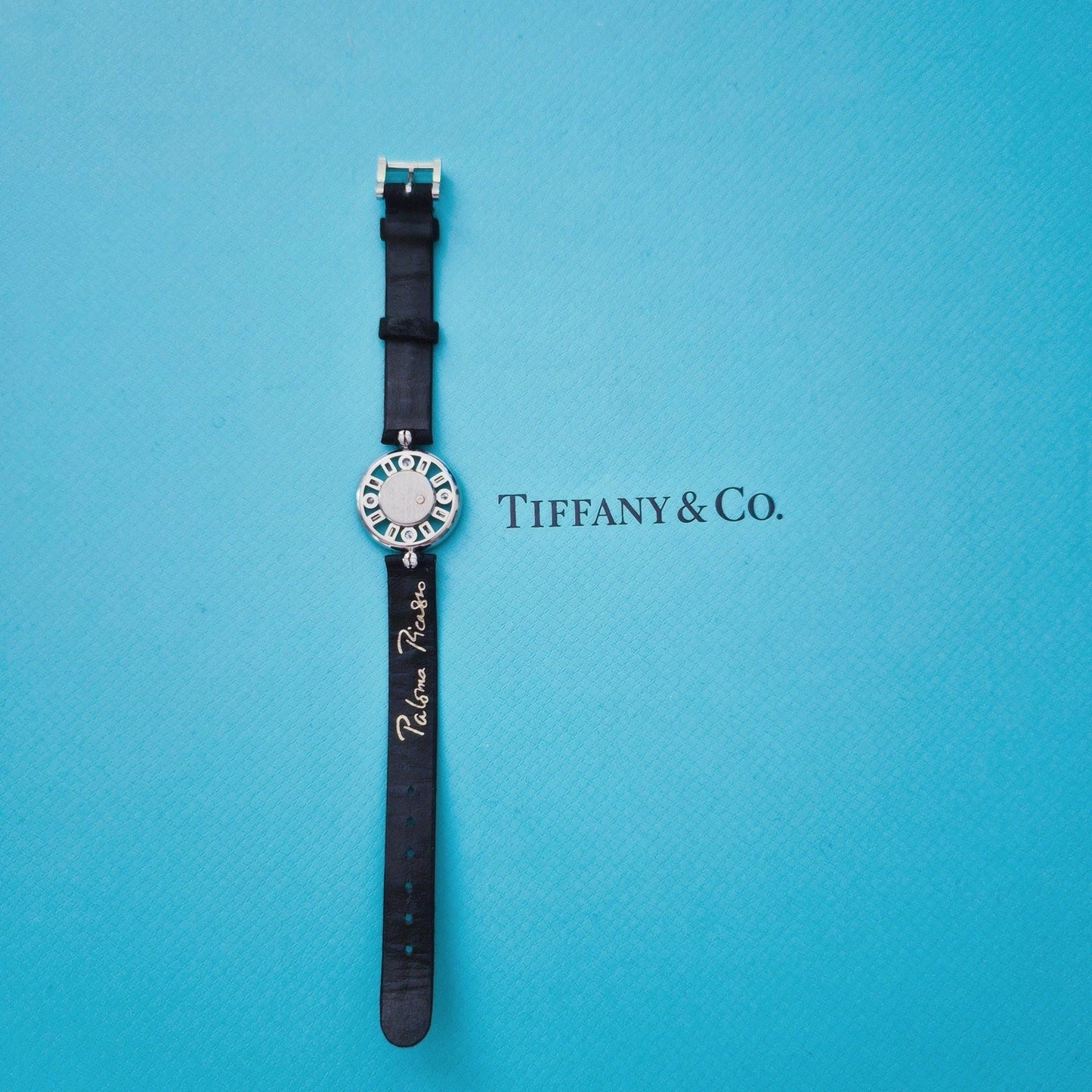 RARE Vintage 1984 Paloma Picasso 18k White Gold Diamond Cocktail Wrist Watch