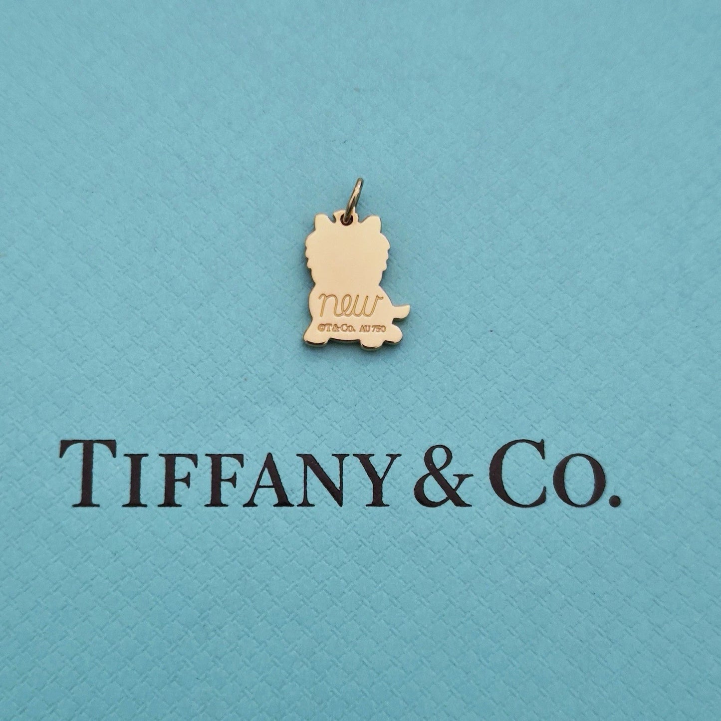Tiffany & Co. 18k Rose Gold New Yorkie Dog Charm Pendant