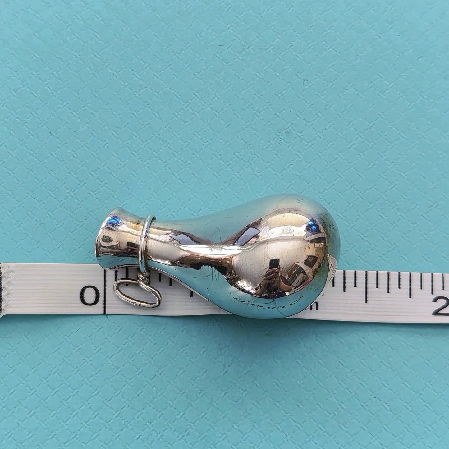 RARE Vintage 1970s Tiffany & Co. Elsa Peretti Big Bottle Jug Silver Pendant