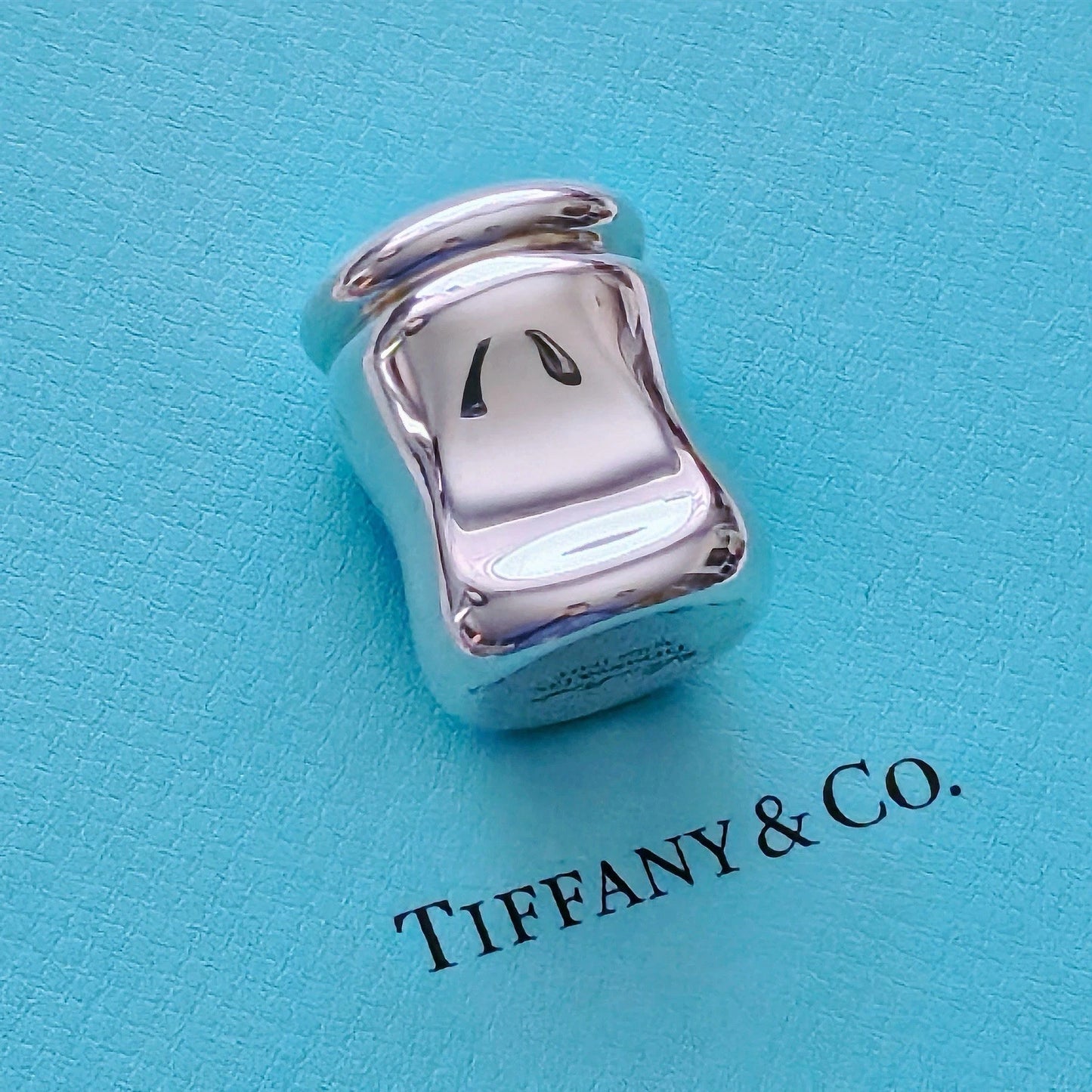 Tiffany & Co. Elsa Peretti Thumbprint Pillbox Sterling Silver