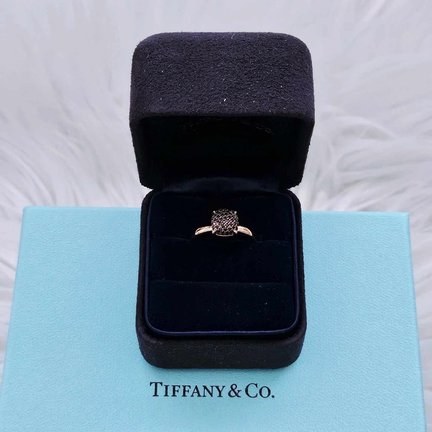 RARE Tiffany & Co. Spinel Sugar Stack 18K Rose Gold Paloma Picasso Ring 4 US