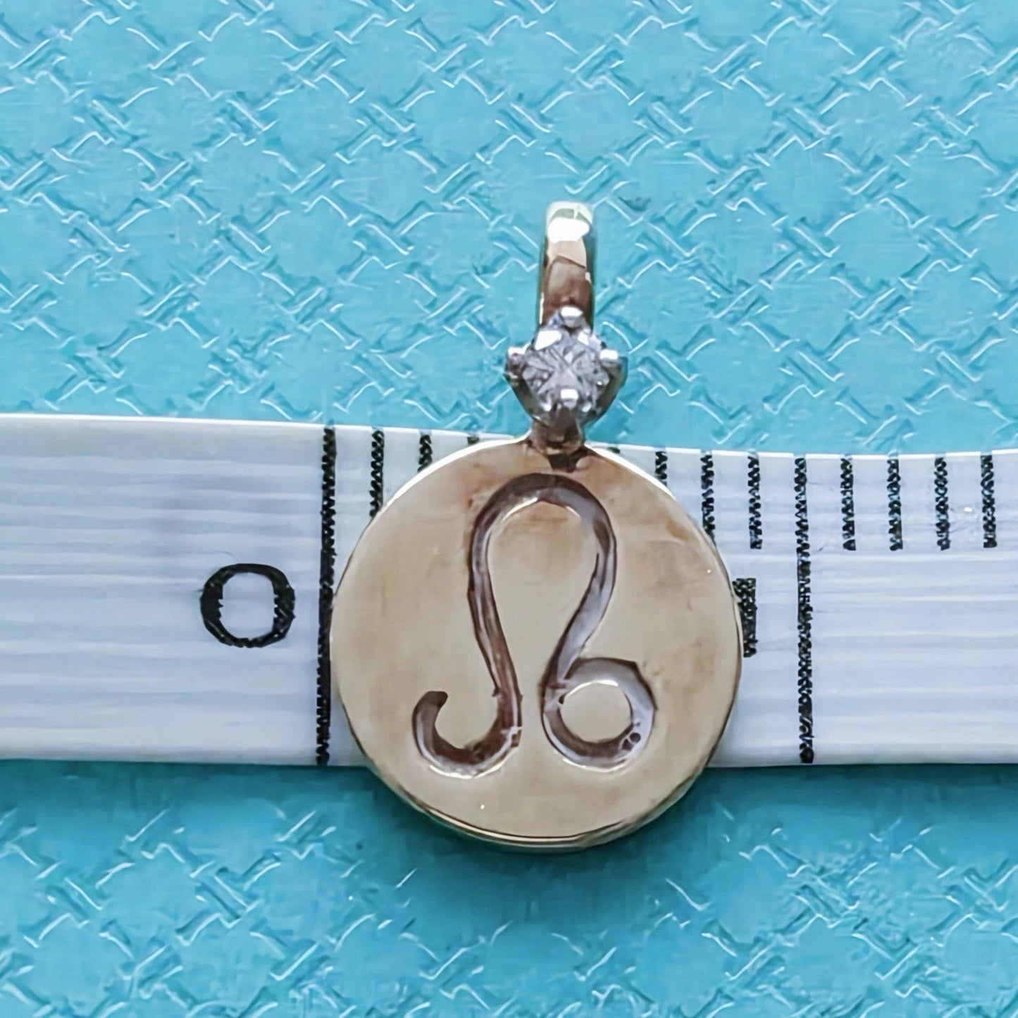Vintage Tiffany & Co. 14k Yellow Gold Diamond Leo Zodiac Pendant Charm