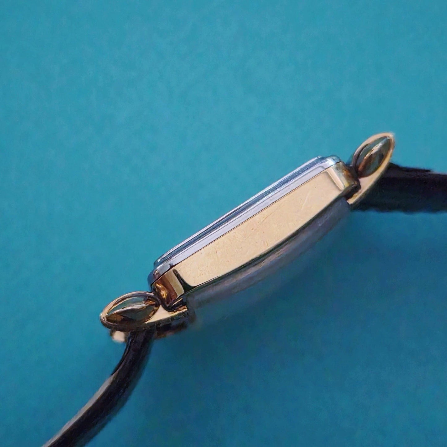 Vintage Tiffany & Co. Square Watch Ruby Diamond Dial Manual Winding Circa 1950