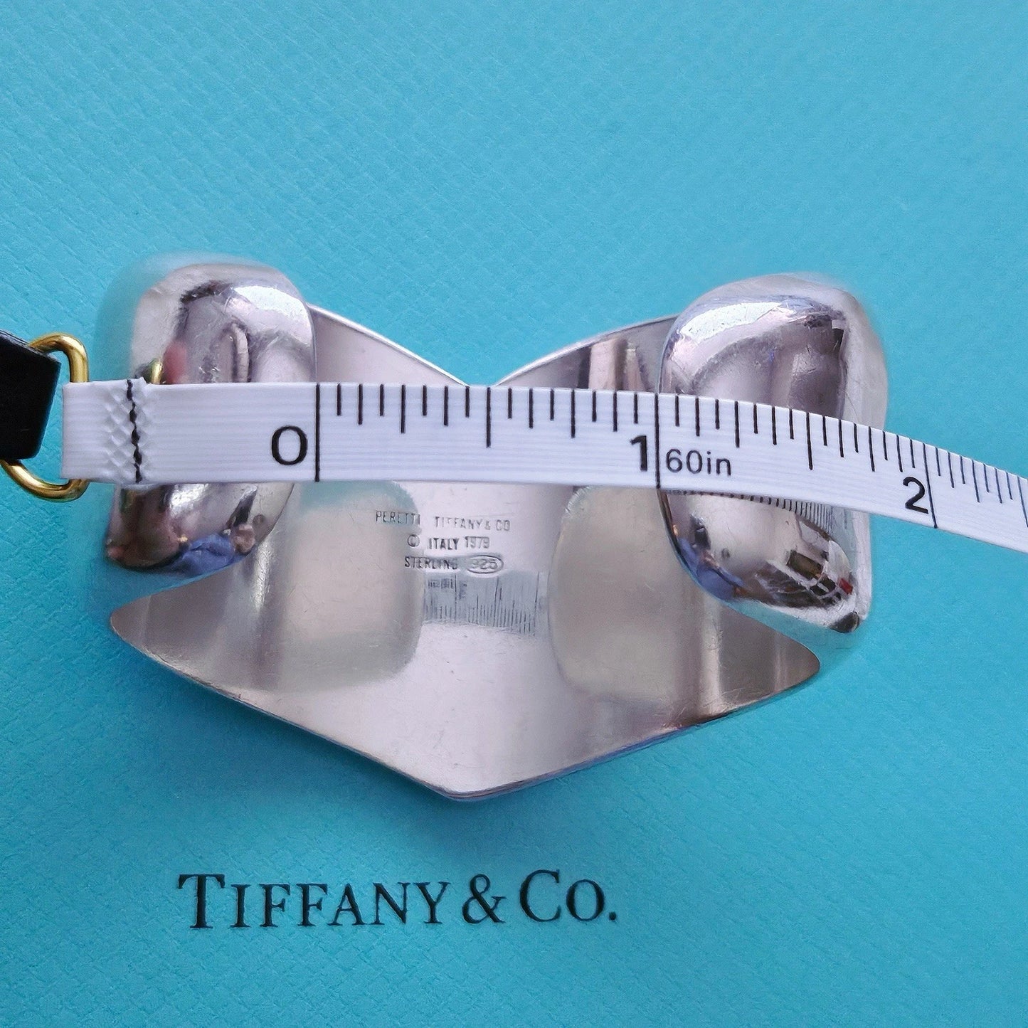 RARE Vintage 1979 Tiffany & Co. Elsa Peretti Libra Cuff Sterling Silver Bracelet