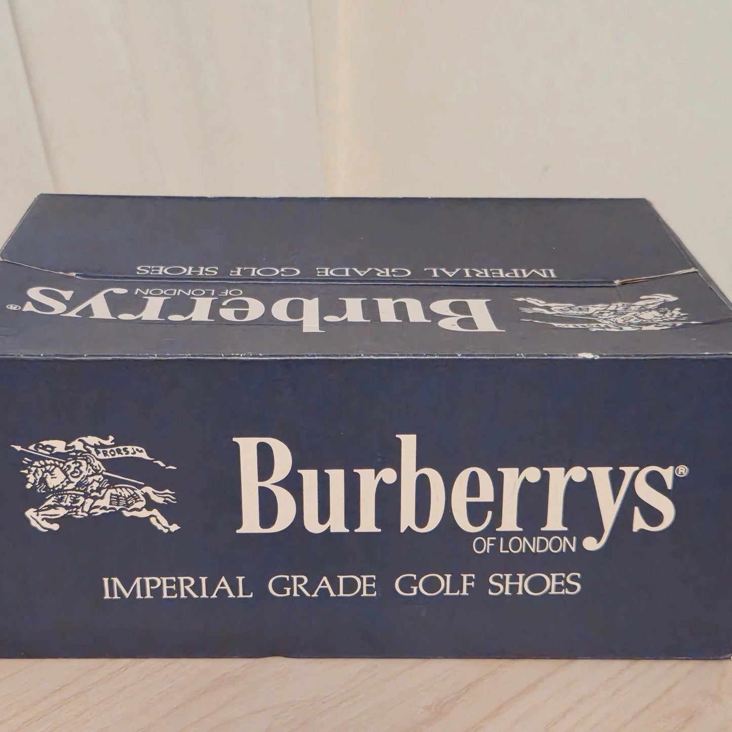 RARE Vintage Burberrys of London Imperial Grade Golf Shoes 24.5E Japan W/ Box