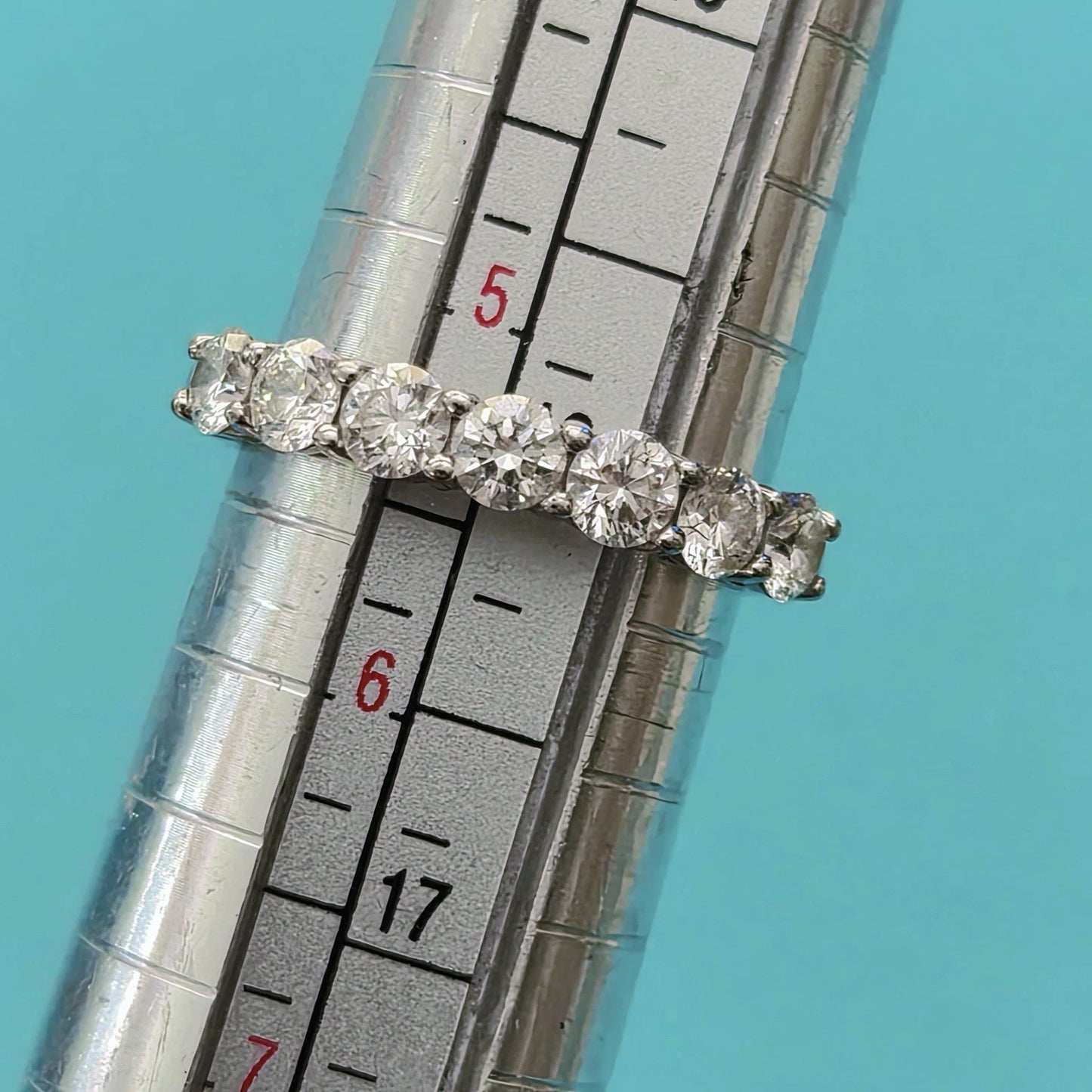 $12,300 Tiffany & Co. Embrace Half Circle Platinum .91 ct 3.5mm Wedding Ring