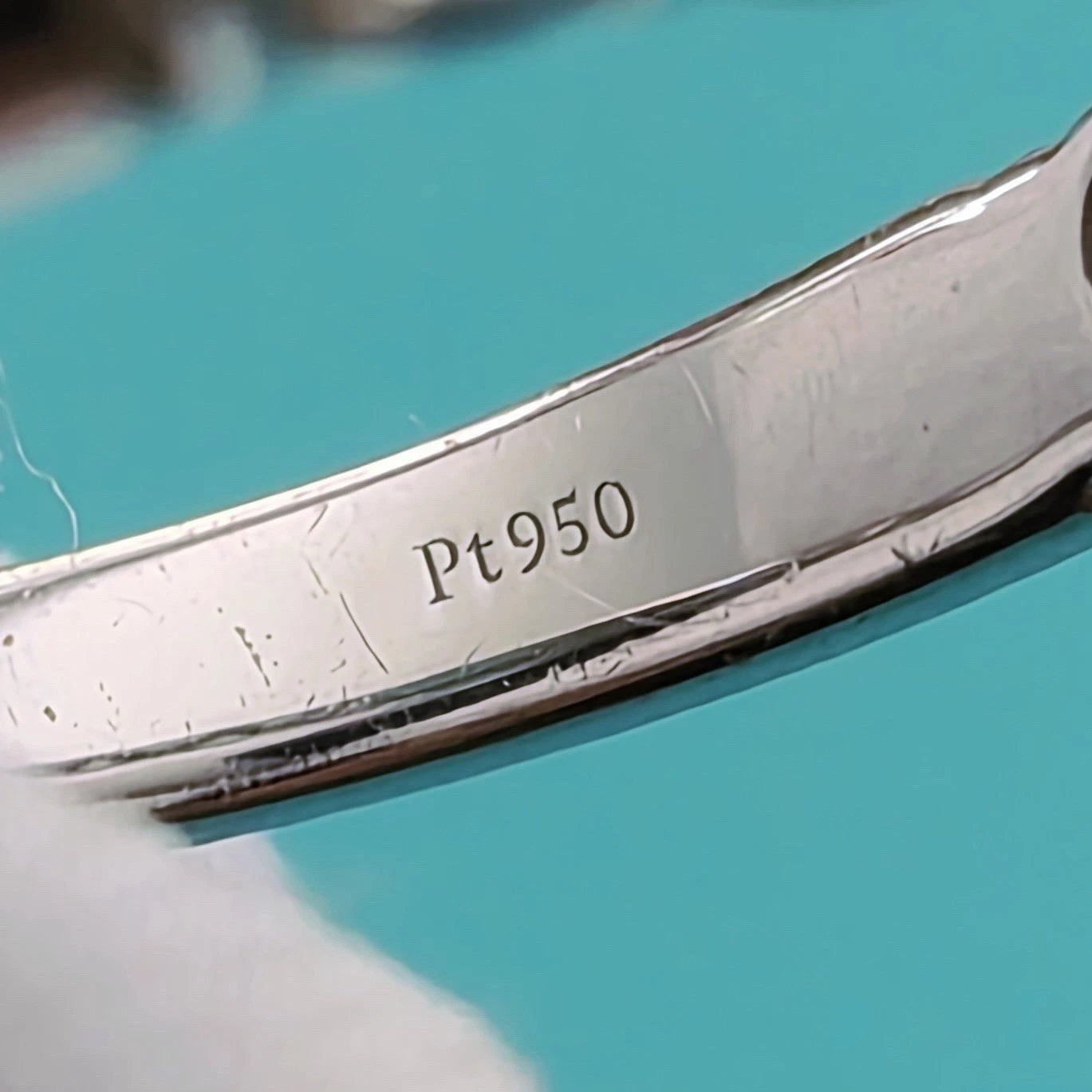 $12,300 Tiffany & Co. Embrace Half Circle Platinum .91 ct 3.5mm Wedding Ring