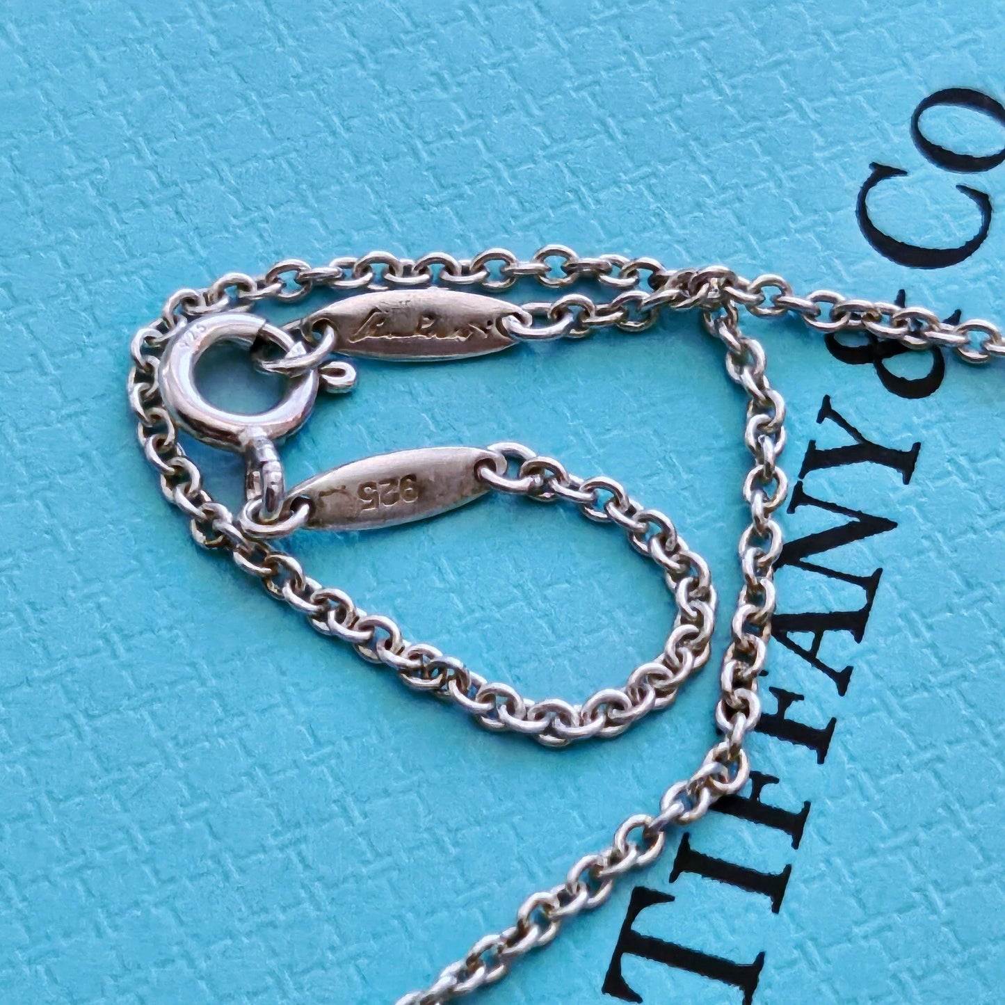 Tiffany & Co. Elsa Peretti Sterling Silver Thick Chain Rolo Necklace 16”