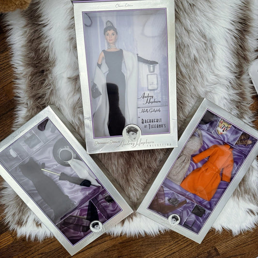 RARE Vintage Audrey Hepburn Barbie Doll Breakfast At Tiffany Fashion Clothes Lot
