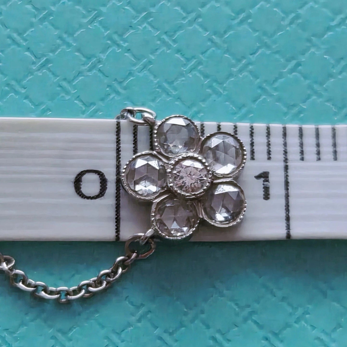 Tiffany & Co. Enchant Mini Diamond Flower Garden Platinum Pendant Necklace