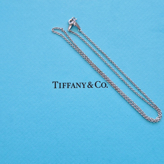 Tiffany & Co. Elsa Peretti Sterling Silver Thick Chain Rolo Necklace 16”