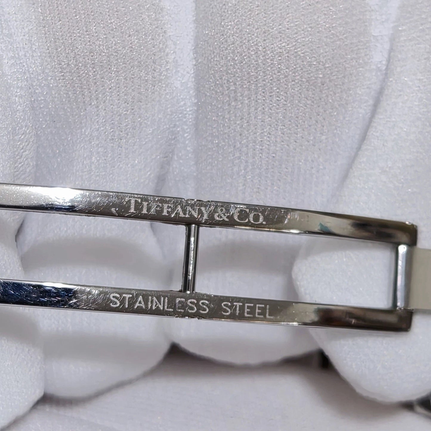 Tiffany & Co. Atlas Chronograph 18k White Gold Stainless Steel Men Watch 42mm