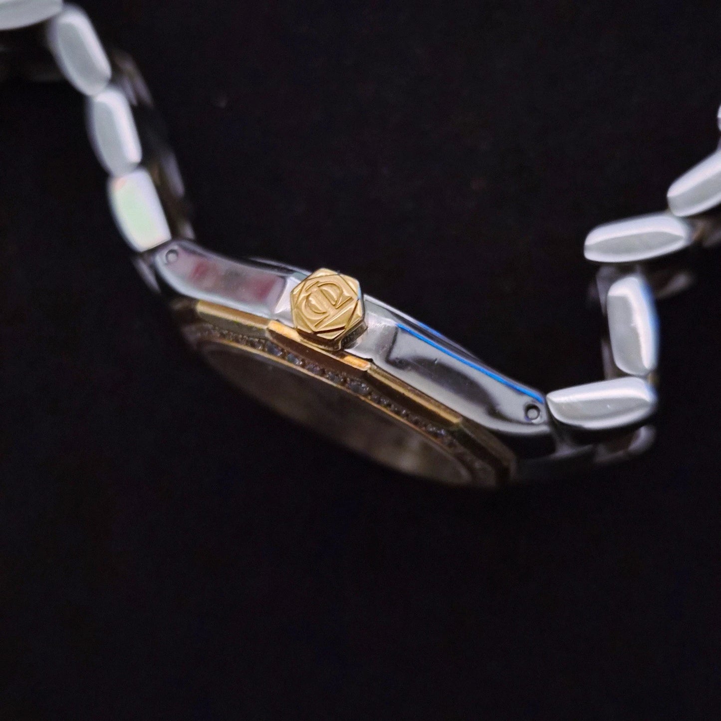 $5,800 Baume & Mercier Riviera 18K Yellow Gold Steel Diamond MOP Ladies Watch