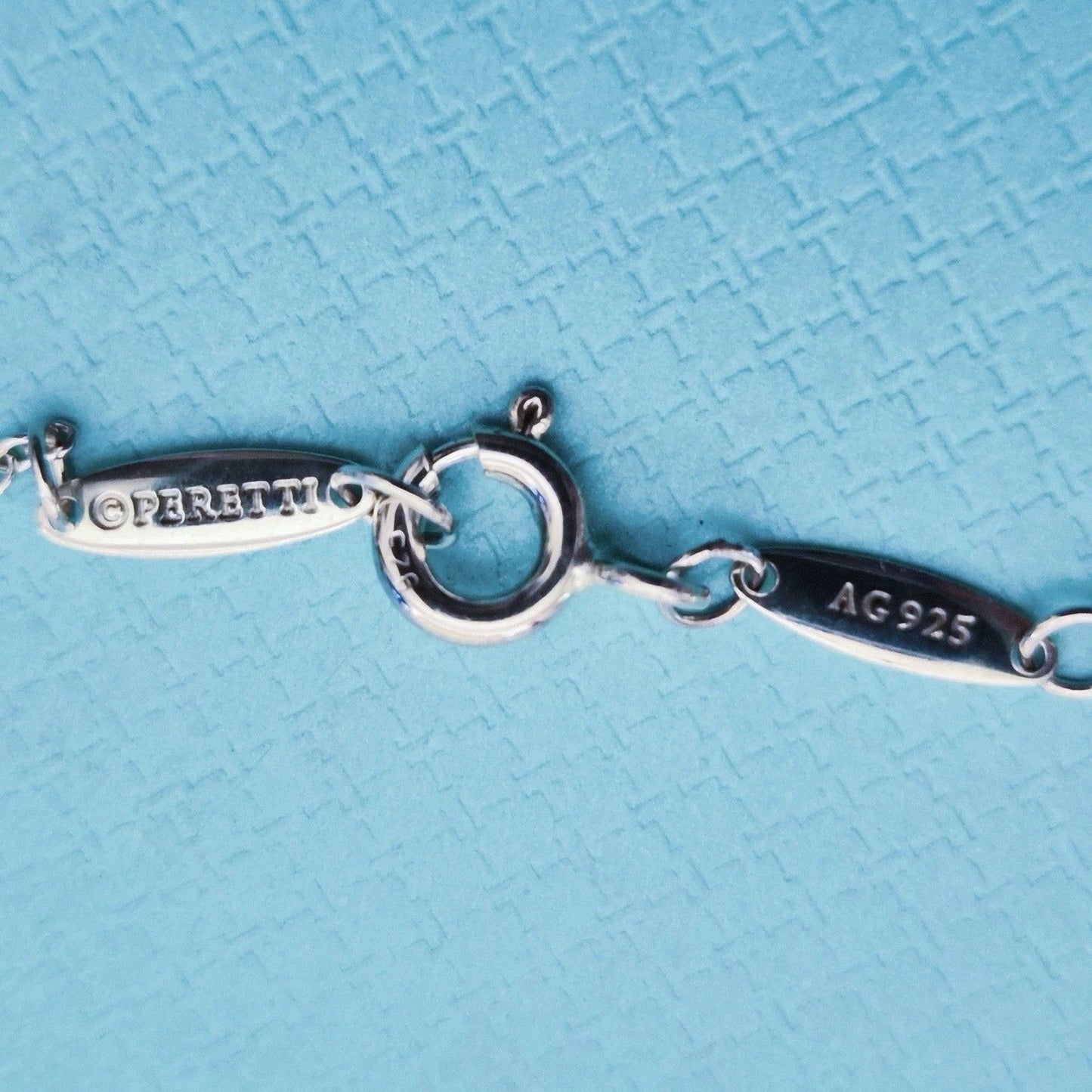 Tiffany & Co. Elsa Peretti 3 Diamonds by the Yard Drop Sterling Silver Necklace