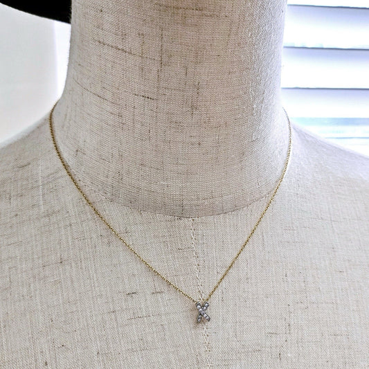 Tiffany & Co. Paloma Picasso Signature X Graffiti Diamond 18k PT950 Necklace