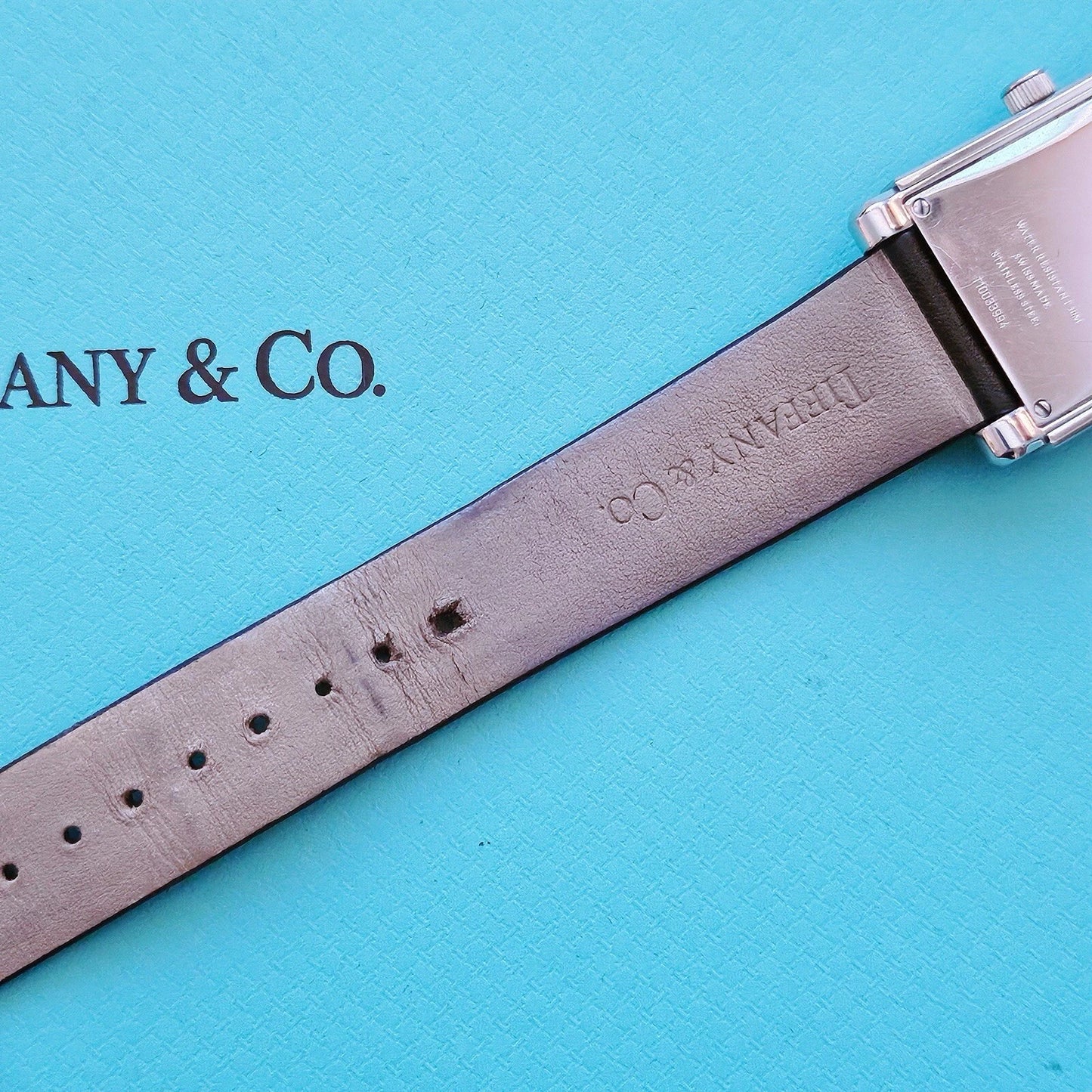 Tiffany & Co. Grand Diamond Rectangular Dial Quartz Movement Men Women Watch