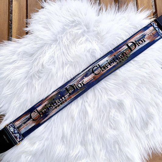 Christian Dior Bohemian Floral Shoulder Strap Embellished Canvas $1,700