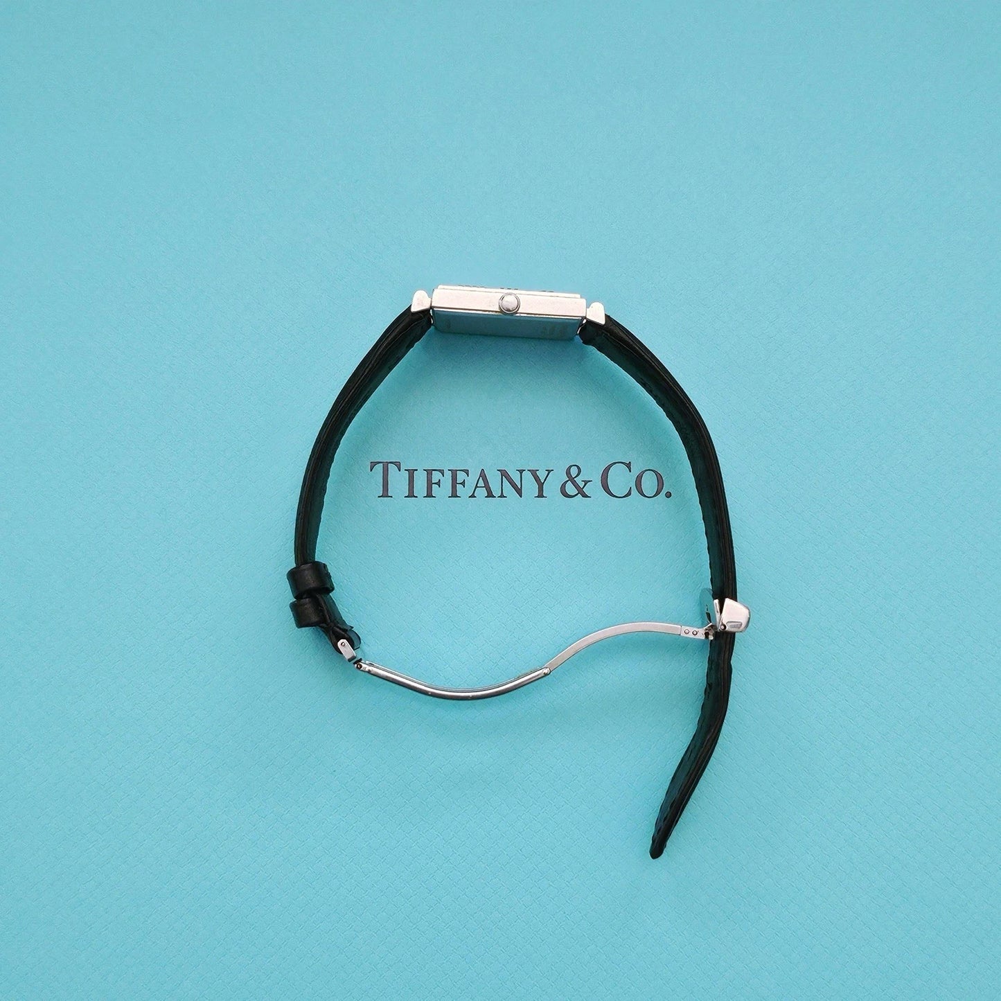 Vintage Tiffany & Co. Square Atlas Sterling Silver Swiss Made Quartz Wrist Watch
