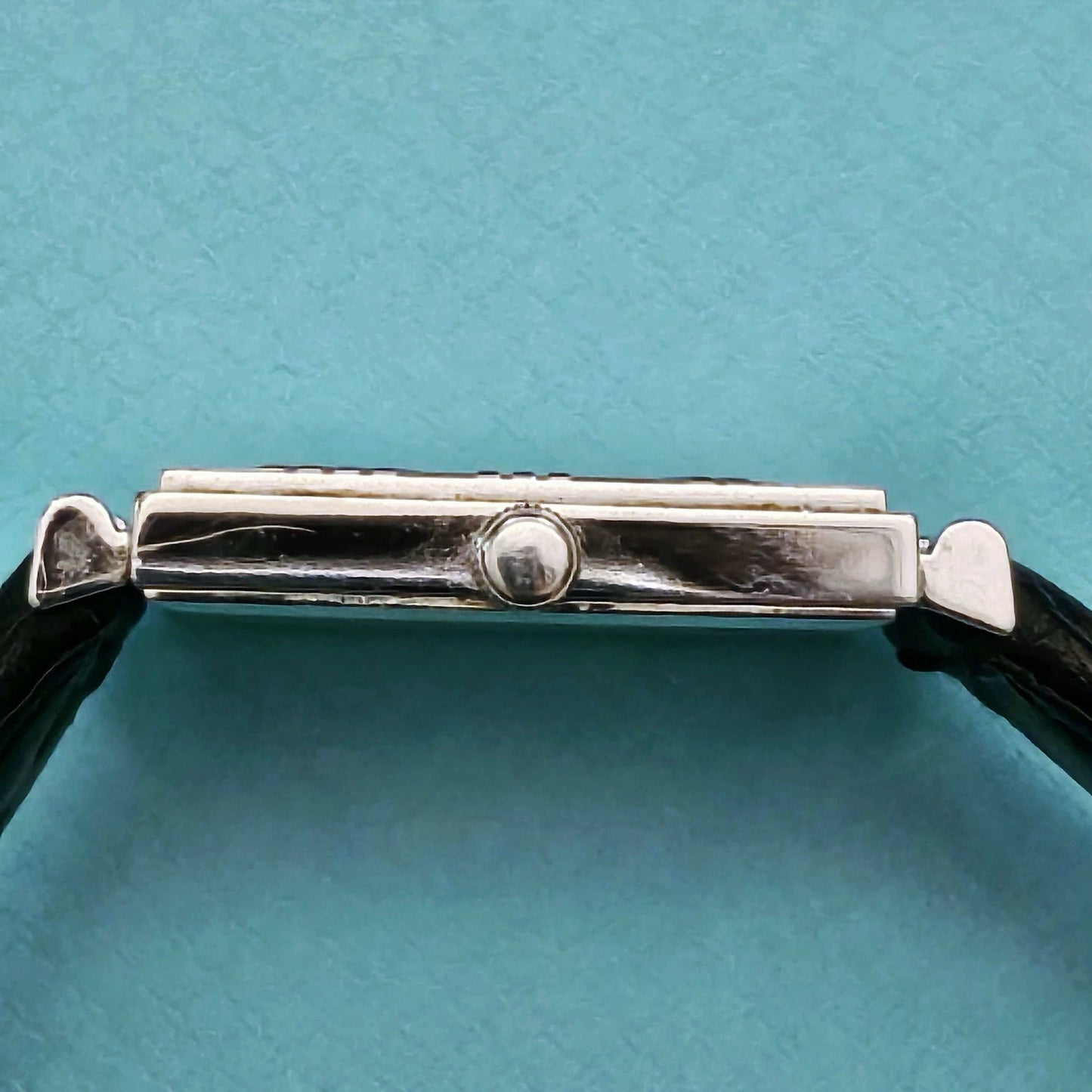 Vintage Tiffany & Co. Square Atlas Sterling Silver Swiss Made Quartz Wrist Watch