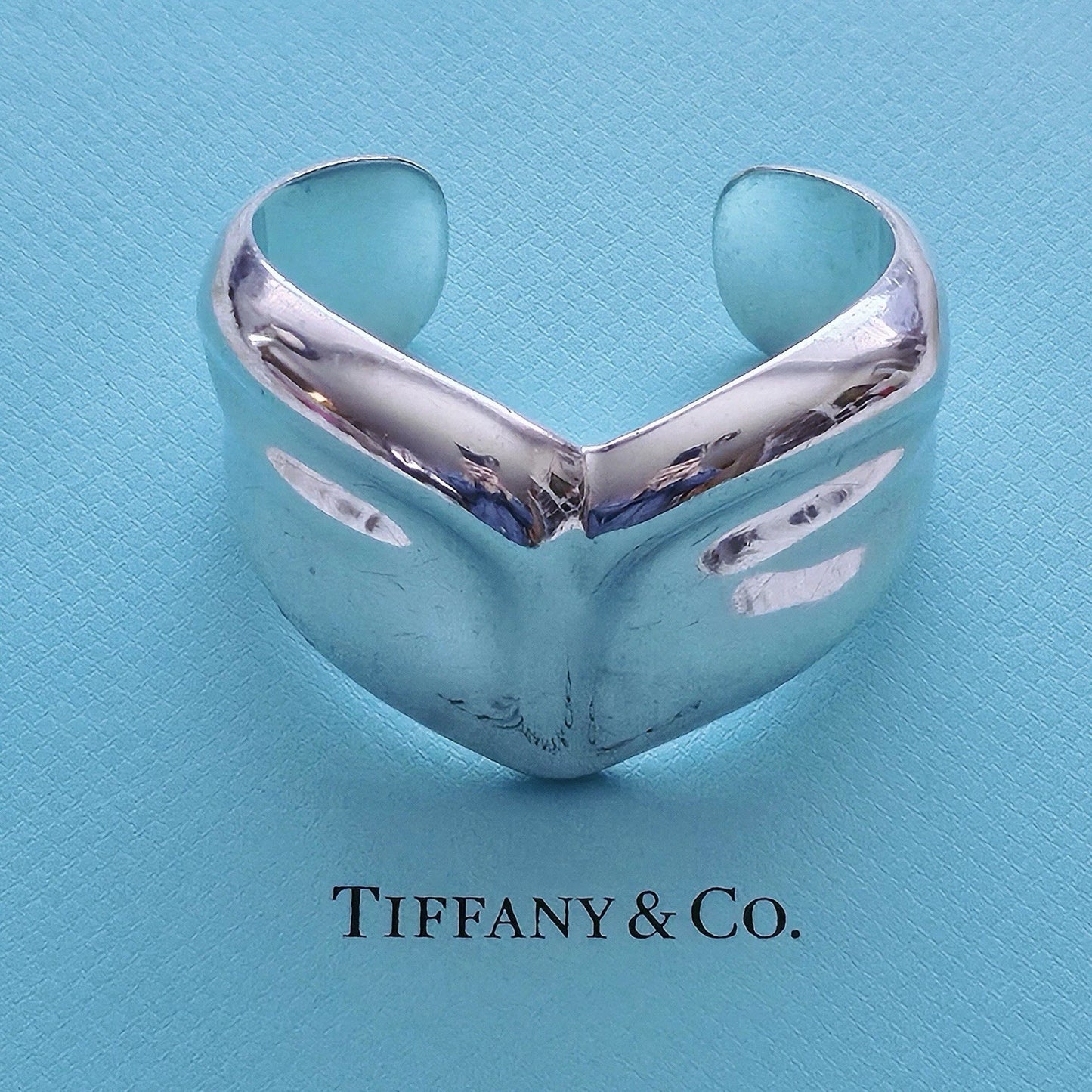 RARE Vintage 1979 Tiffany & Co. Elsa Peretti Libra Cuff Sterling Silver Bracelet
